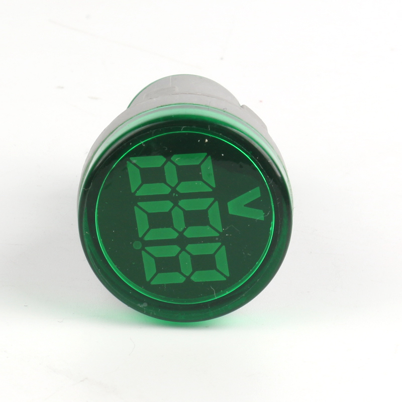 Voltage meter - Circular - large screen  Green