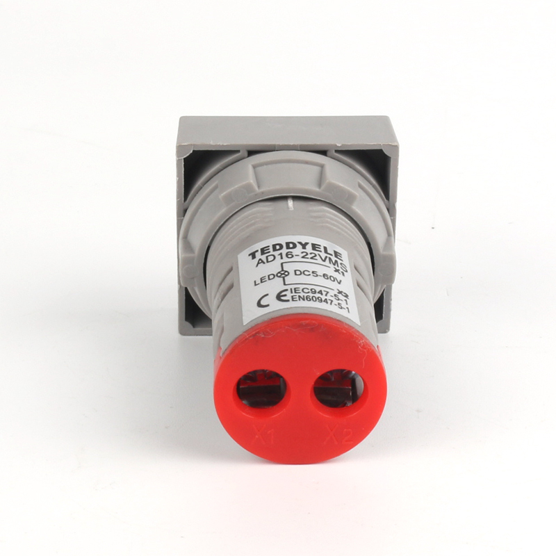 Voltage Meters - Square Red