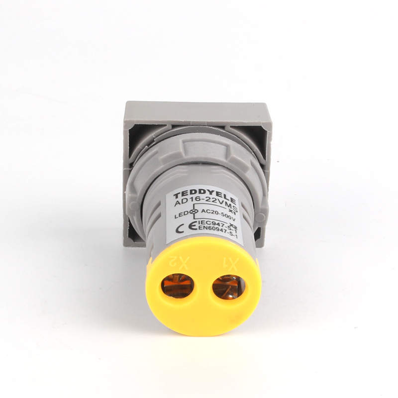 Voltage Meters - Square Yellow