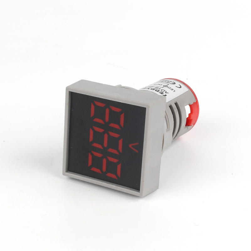 Voltage Meters - Square Red