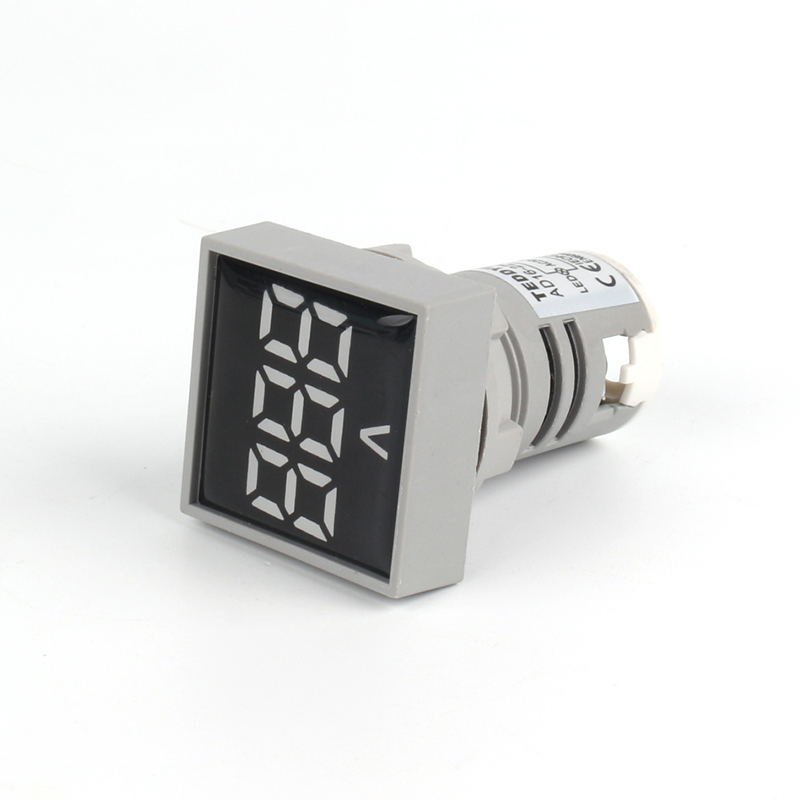 Voltmeter - Square - Crystal Screen White