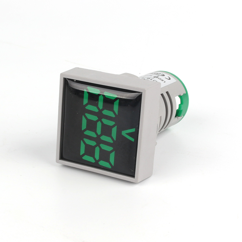 Voltmeter - Square - Crystal Screen Green